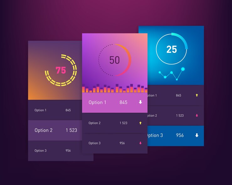 Vector panel ui y ux kit