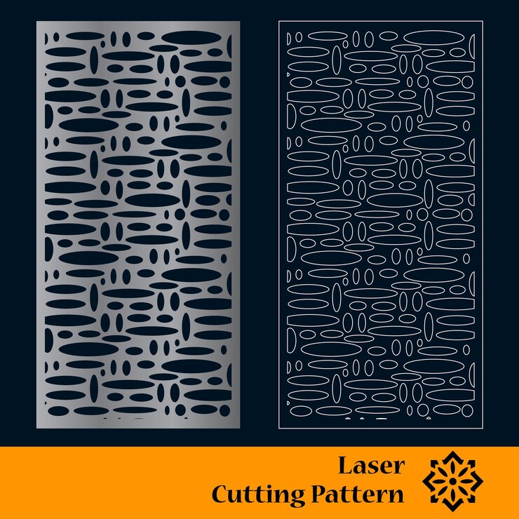 Vector paneles decorativos cortados con láser y cnc