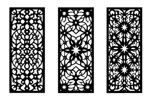 Paneles decorativos intrincados cortados con láser