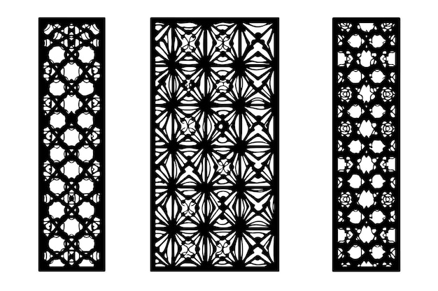 Paneles decorativos intrincados cortados con láser
