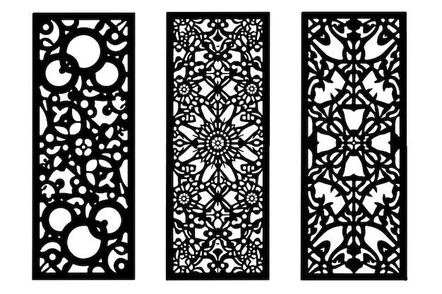 Paneles decorativos intrincados cortados con láser