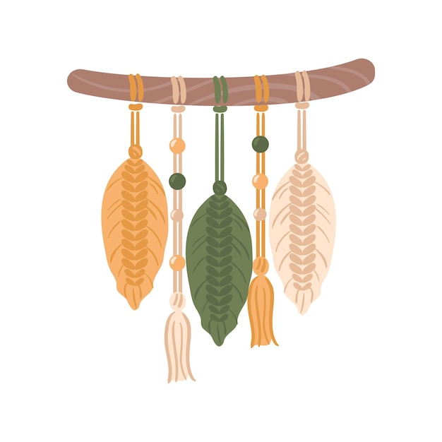 Paneles de macrame boho Hecho a mano Aficiones Intereses Diseño de interiores Decoración de bienestar Meditación