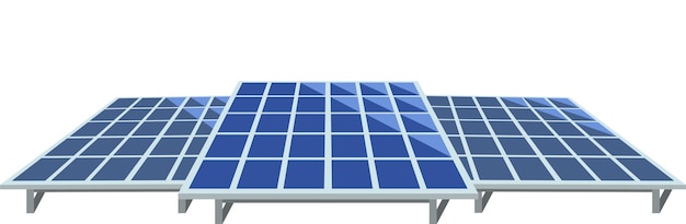 paneles solares aislados sobre un fondo blanco