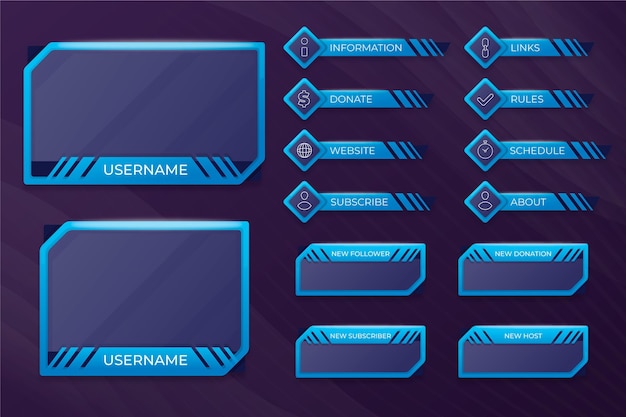 Paneles de transmisión Twitch