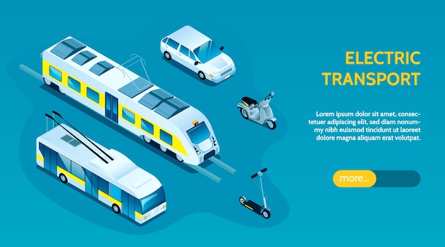 Panfleto para el transporte eléctrico