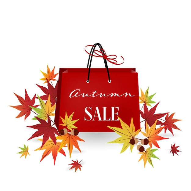 Panieres con el texto de Autumn Sale.