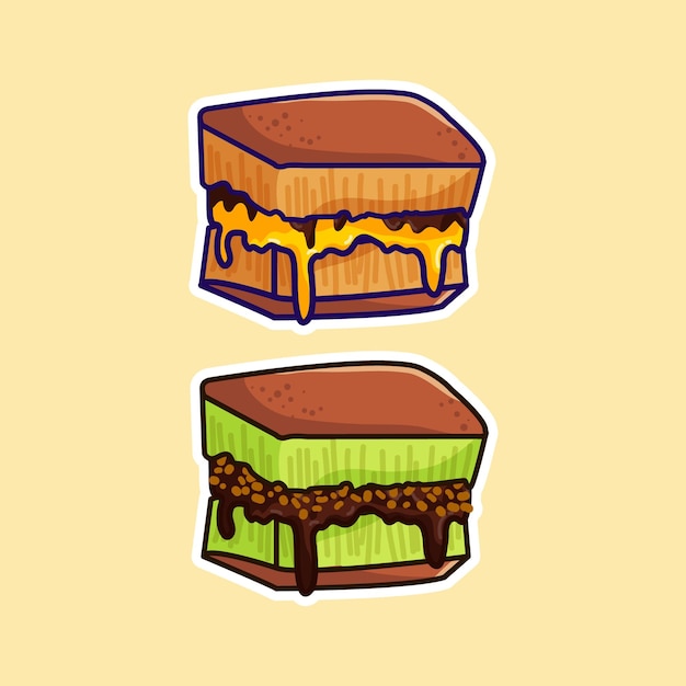 Panqueque Indonesio O Martabak Vector Ilustración