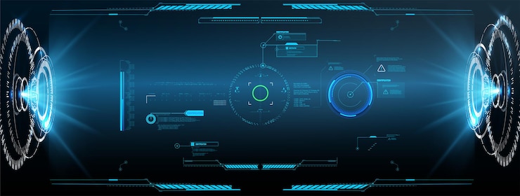 Vector pantalla de alta tecnología para videojuegos