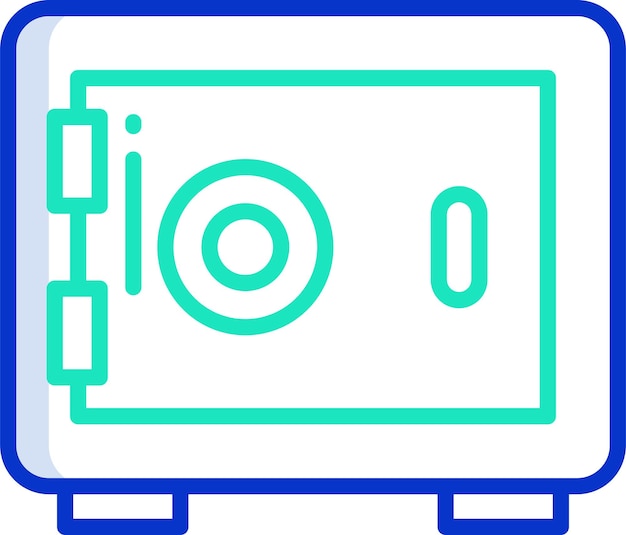 una pantalla azul y verde con una imagen de un monitor de computadora con el número 0 en él
