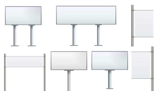 Pantalla de banner emergente en blanco de plantilla de elemento de diseño 07