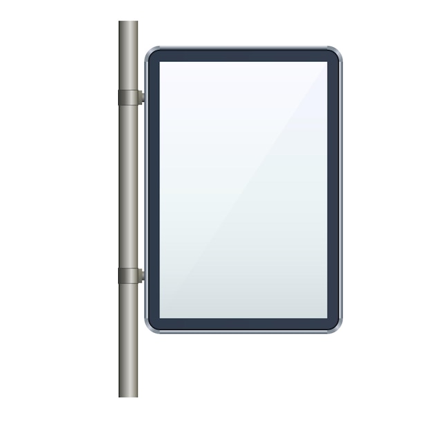 Pantalla de banner emergente en blanco de plantilla de elemento de diseño 09