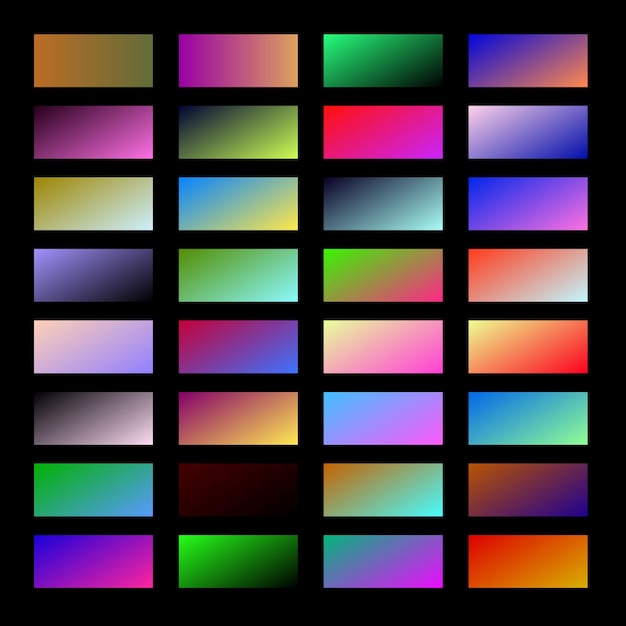 una pantalla colorida con cuadrados multicolores que dicen arco iris