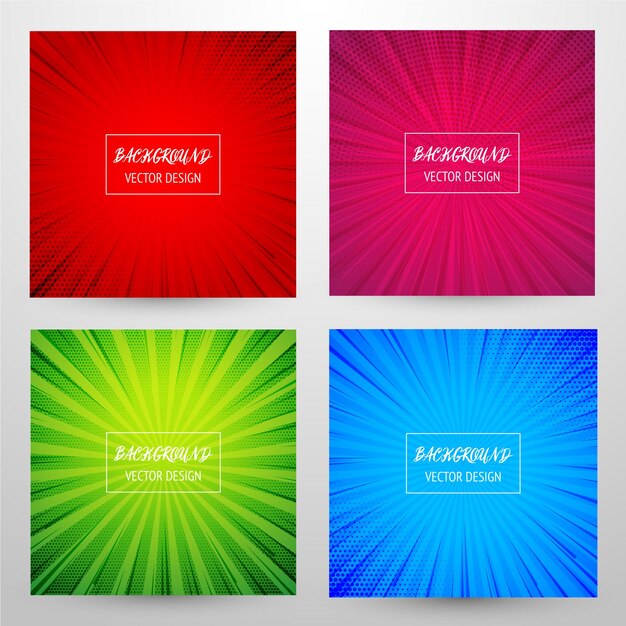 una pantalla colorida de diferentes líneas de color con las palabras temporada está aquí