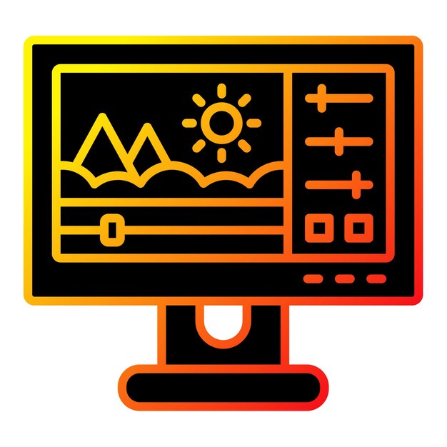 una pantalla colorida con la palabra solar en ella