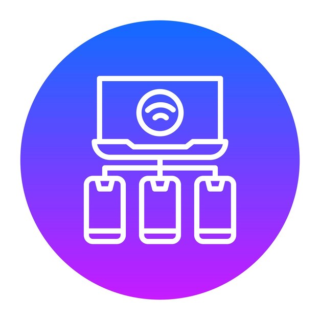 una pantalla de computadora azul y rosa con un fondo azul y púrpura