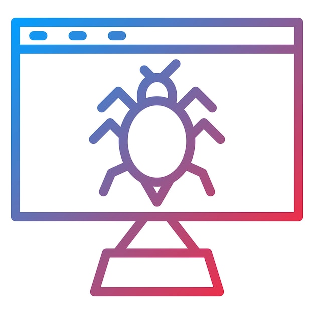 una pantalla de computadora colorida con un diseño azul y púrpura con un letrero que dice el enlace