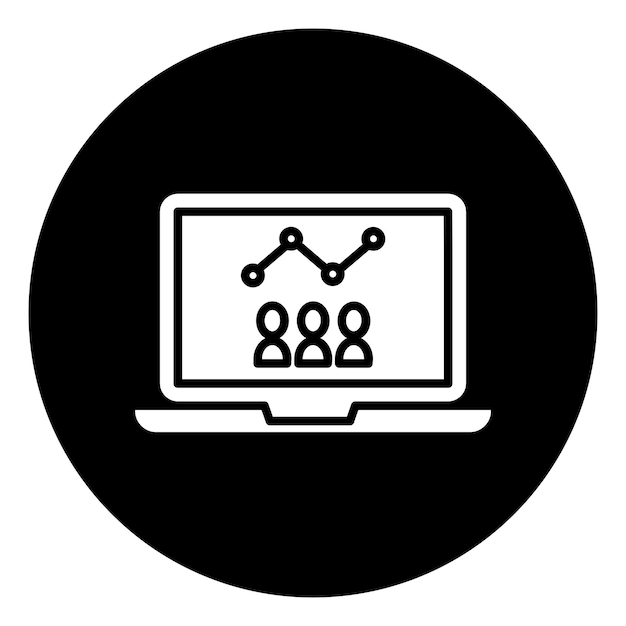 una pantalla de computadora con un diagrama de personas en el medio