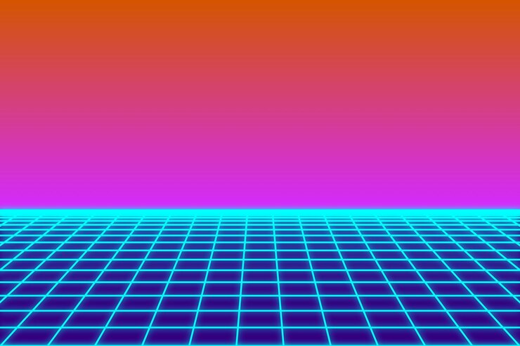 Vector una pantalla de computadora con un fondo azul y rojo