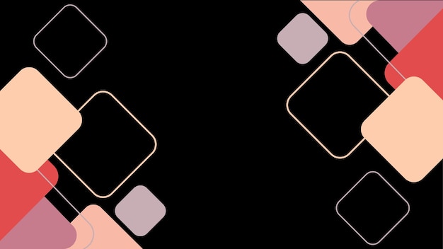 una pantalla de computadora con un fondo negro con un diseño cuadrado en ella
