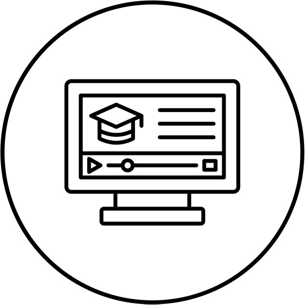 una pantalla de computadora con una imagen de una gorra de graduación en ella