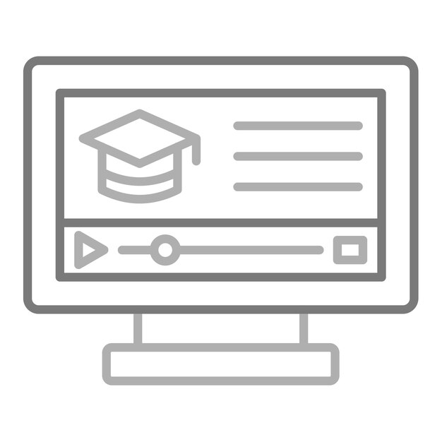 una pantalla de computadora con una imagen de una gorra de graduación en ella