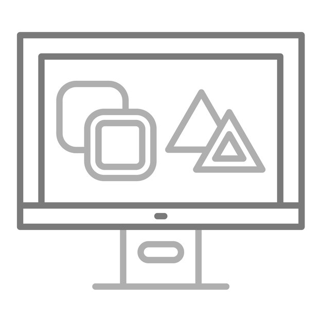 una pantalla de computadora con una imagen de una montaña y un triángulo en ella