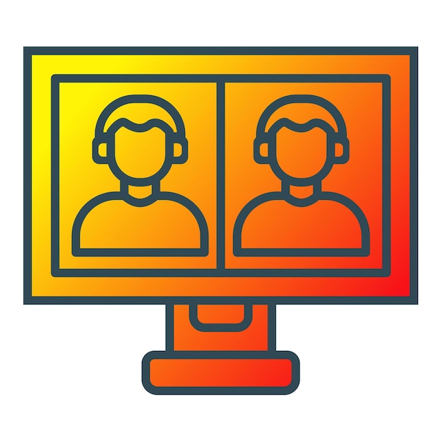 una pantalla de computadora con una imagen de una persona con auriculares en ella