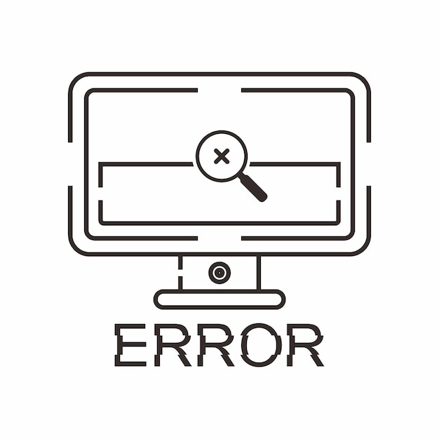 Una pantalla de computadora con una lupa y una lupa sobre ella.