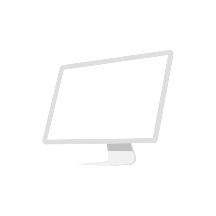 Vector pantalla de computadora monobloque ilustración vectorial icono de color de pc realista eps10 pantalla aislada fondo blanco se puede usar para cualquier plataforma y propósito se usa para el diseño de aplicaciones de desarrollo interfaz de usuario web
