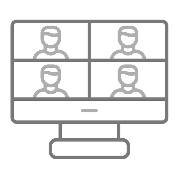 una pantalla de computadora con personas delante de ella con un hombre en una camisa azul