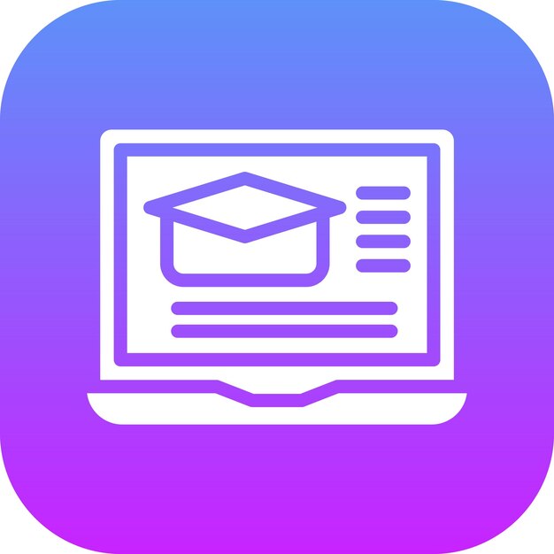 una pantalla de computadora con una tapa de graduación en ella