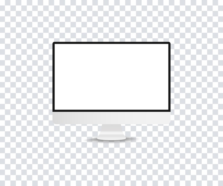 Vector pantalla de computadora