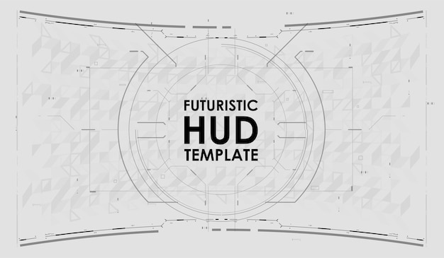 Pantalla de diseño de realidad virtual futurista. Pantalla de tecnología de realidad virtual. Plantilla de fondo abstracto de tecnología. Fondo futurista de HUD.