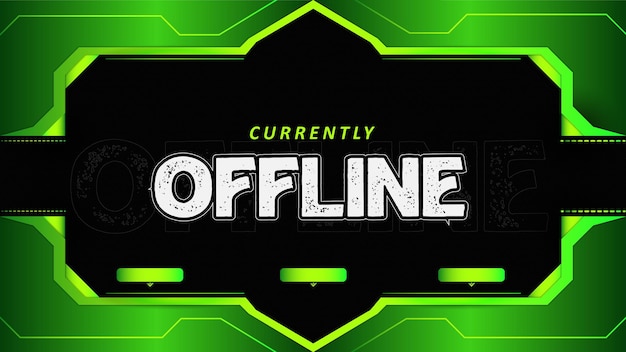 Pantalla de fondo de Green Neon Stream para jugadores de transmisión en vivo