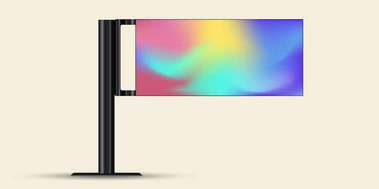 Vector la pantalla led de la calle al aire libre mock up diseño vectorial los monitores led o tv un elegante