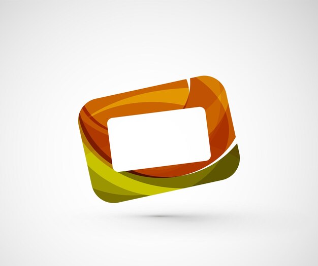 Pantalla de marco de logotipo de empresa geométrica abstracta