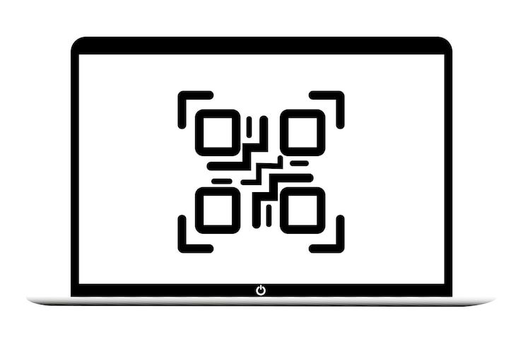 Vector pantalla del portátil sobre un fondo transparente