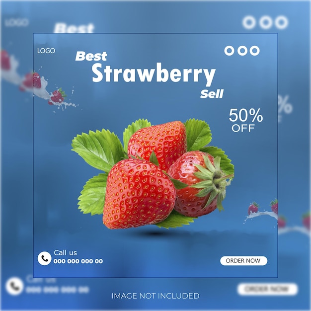 una pantalla que tiene las mejores fresas en ella