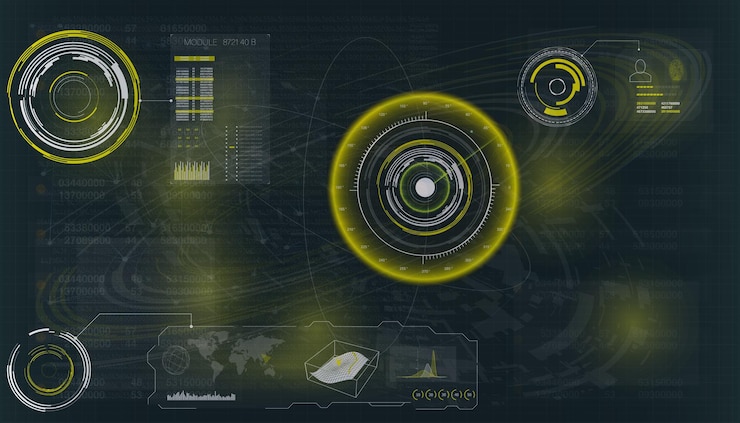 Vector pantalla de radar ilustración vectorial para su diseño