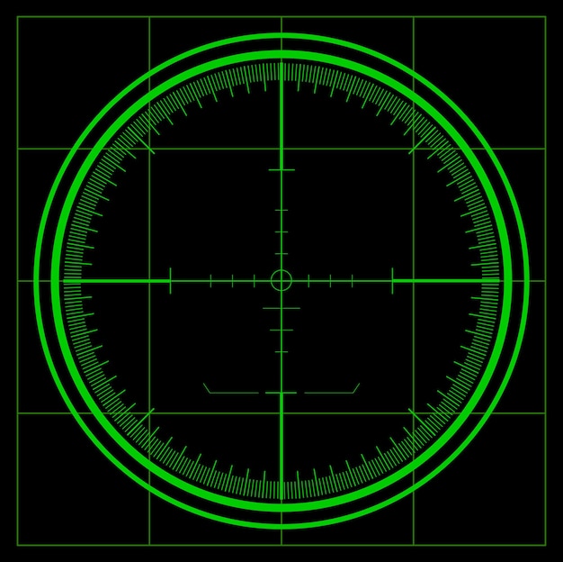 Vector pantalla de radar