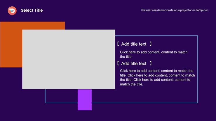 Vector una pantalla con un rectángulo púrpura en ella que dice el camino correcto