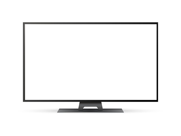 Vector pantalla de televisión en blanco