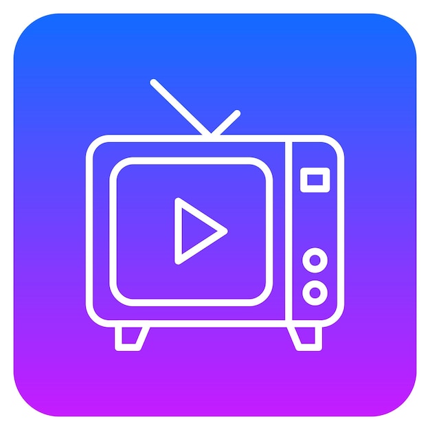 Vector una pantalla de televisión con una televisión en ella