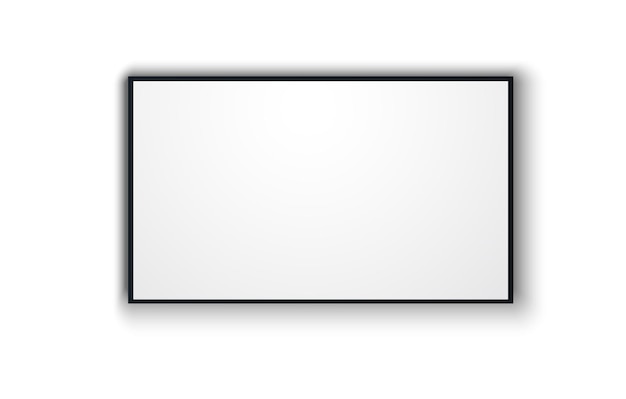 Pantalla de TV PNG Moderno y elegante panel LCD LED Gran monitor de computadora muestra una maqueta de plantilla de TV
