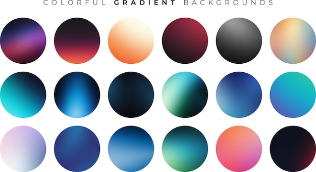 Las pantallas modernas Soft Fade Set Vector EPS