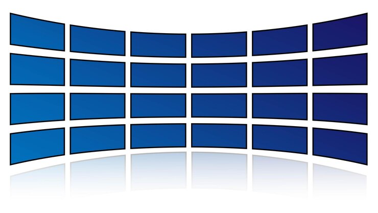 Vector pantallas planas de televisión