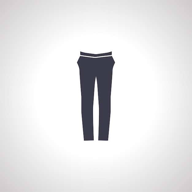 pantalones icono aislado pantalones icono aislado