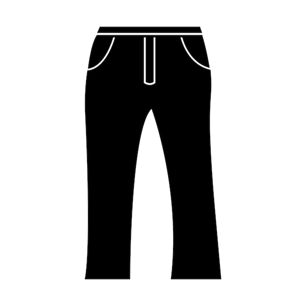 Pantalones icono logo vector plantilla de diseño