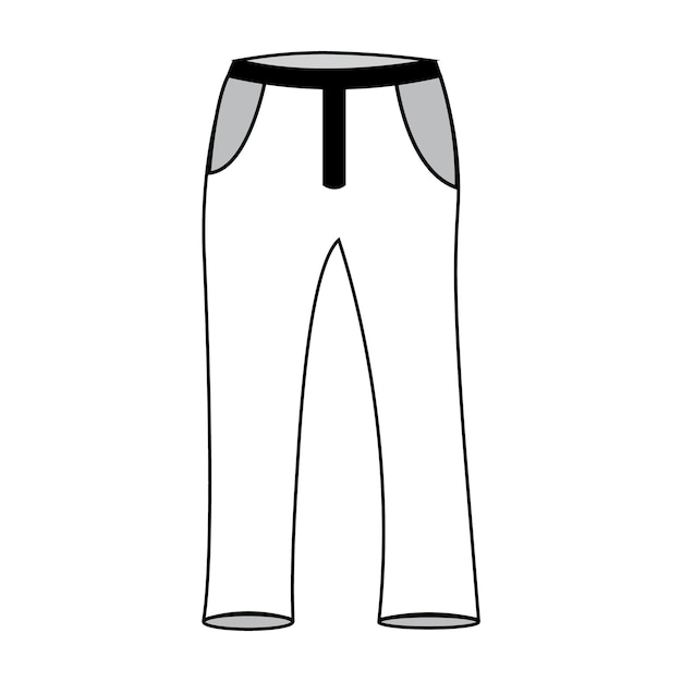 Pantalones icono logo vector plantilla de diseño