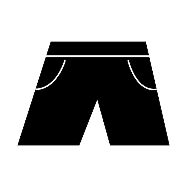 Pantalones icono logo vector plantilla de diseño